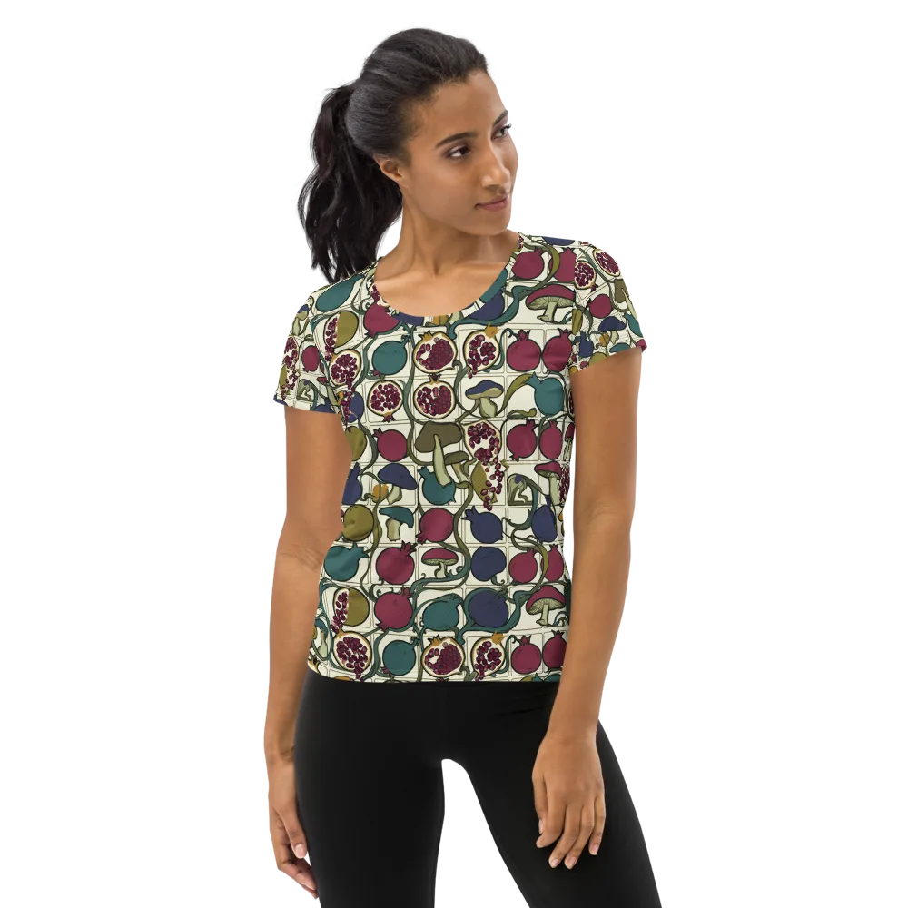 Garnet Grove on Women's Athletic T-Shirt — Front