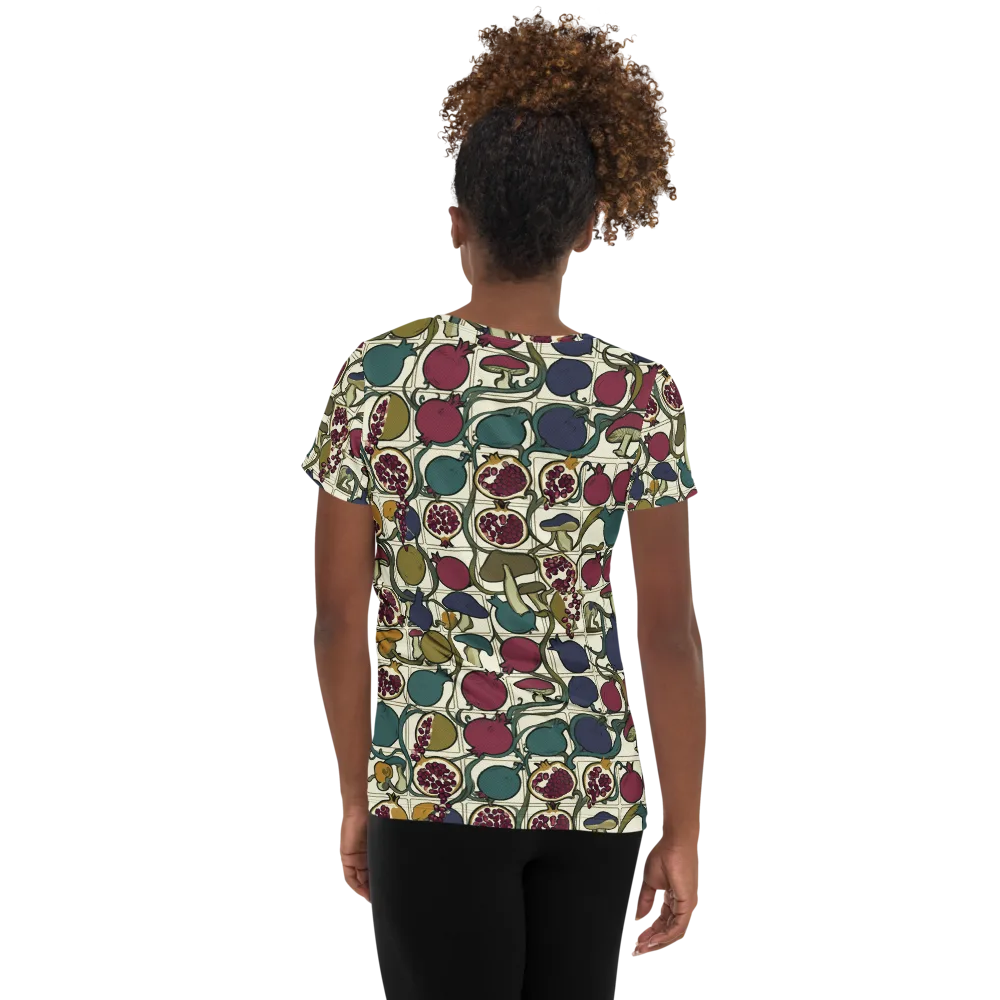 Garnet Grove on Women's Athletic T-Shirt — Back