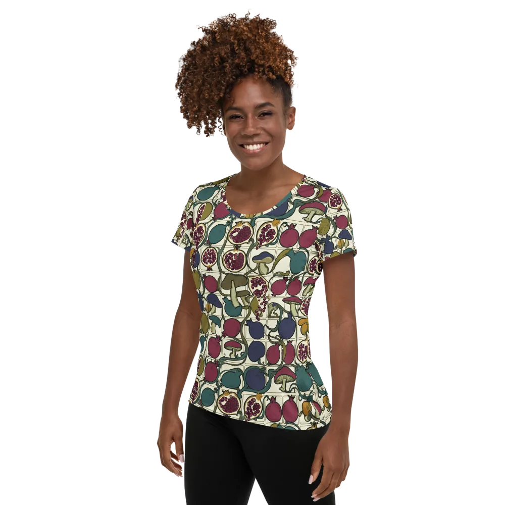 Garnet Grove on Women's Athletic T-Shirt — Left