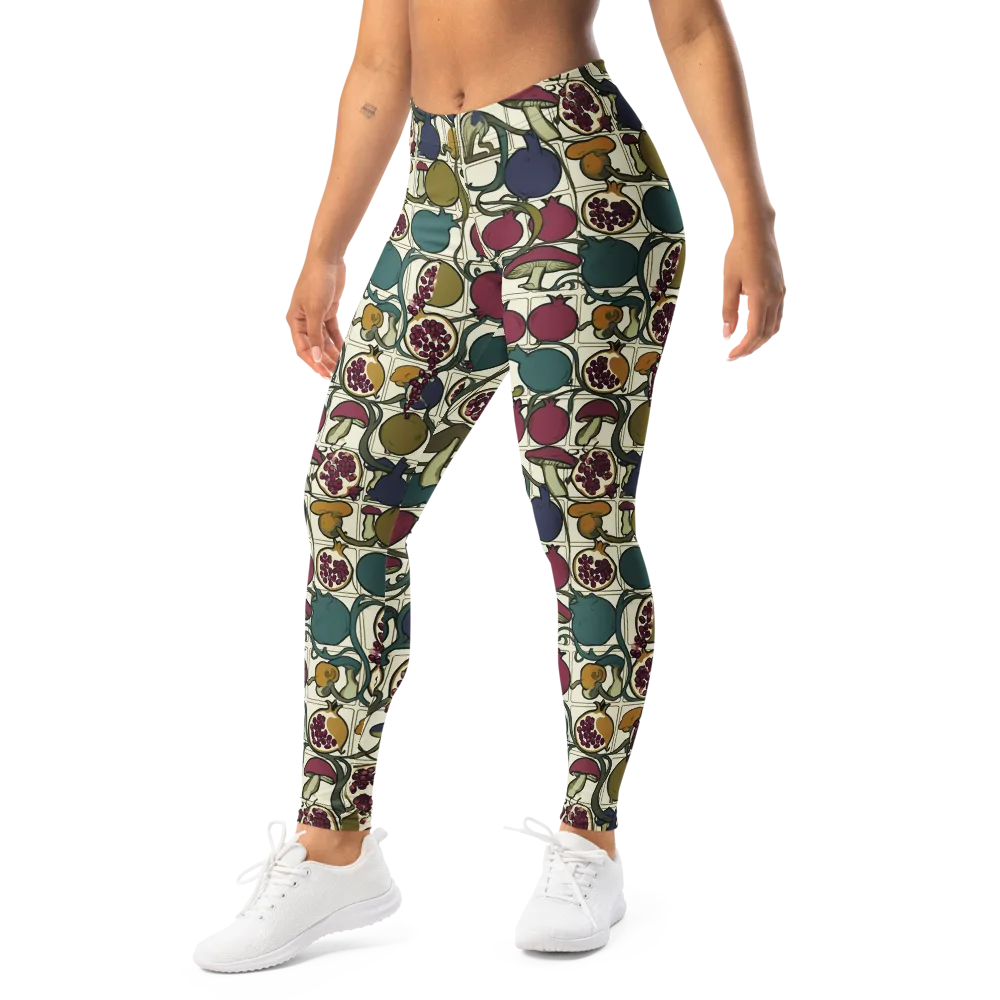 Garnet Grove on Leggings — Left Front