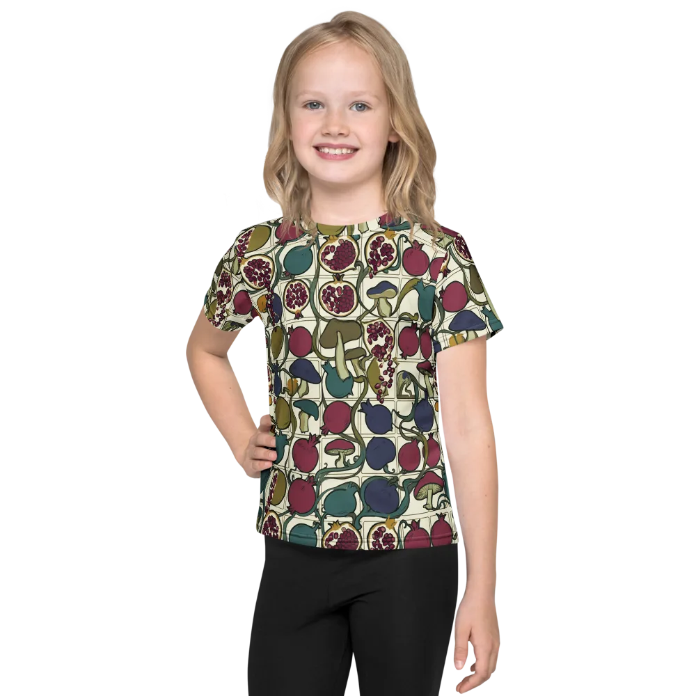 Garnet Grove on Kids Crew Neck T-Shirt — Front