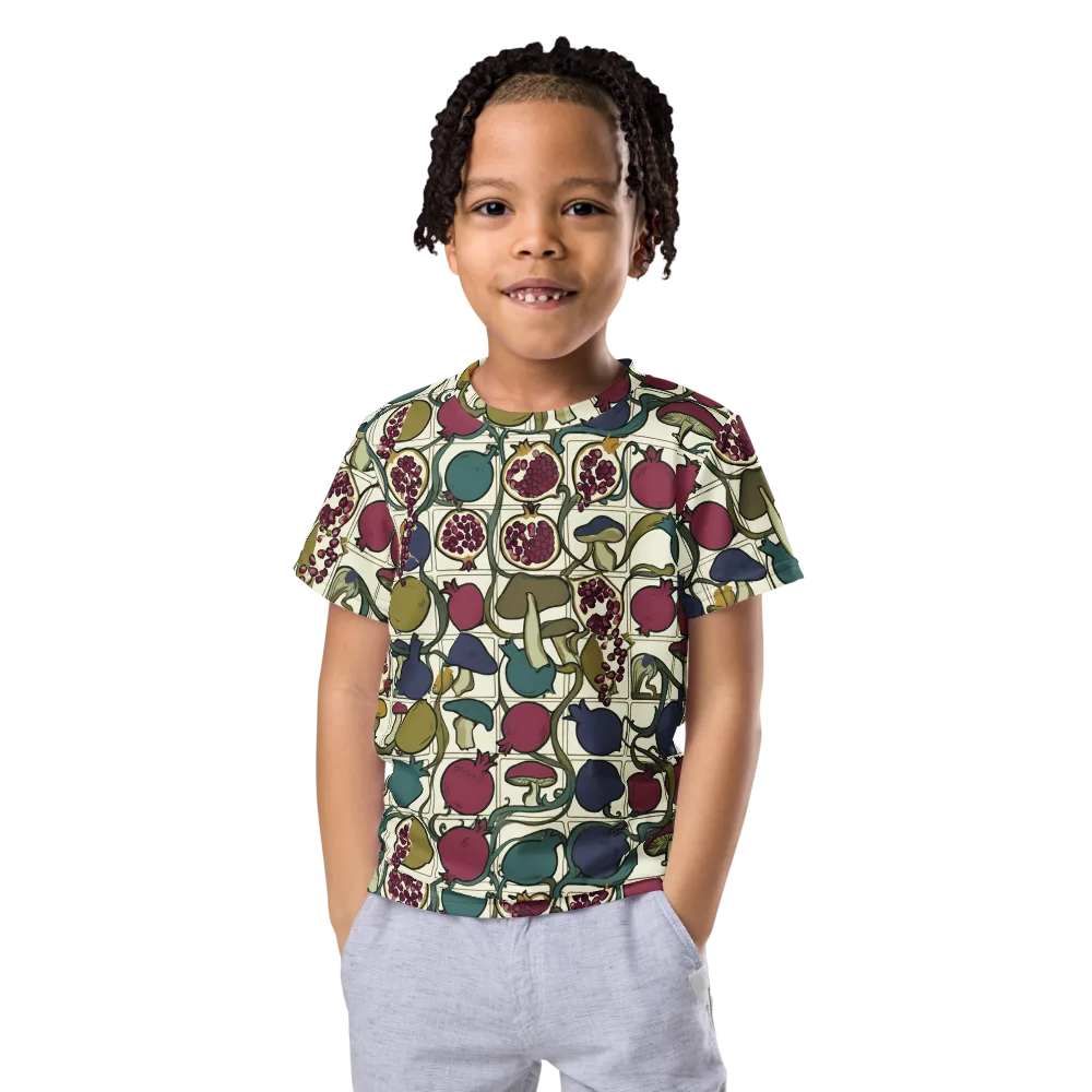 Garnet Grove on Kids Crew Neck T-Shirt — Front