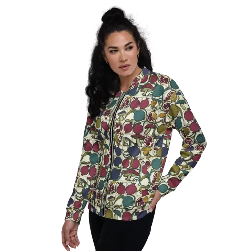 Garnet Grove on a Bomber Jacket