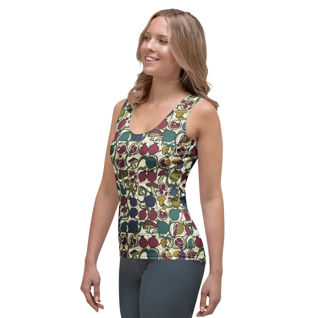 Garnet Grove on Women's Tank Top — Left Front