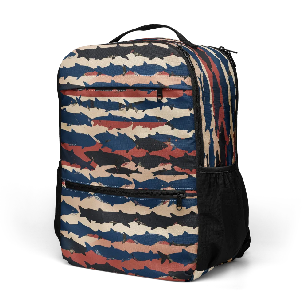 Midnight Run Fish on Utility Backpack — Left Front