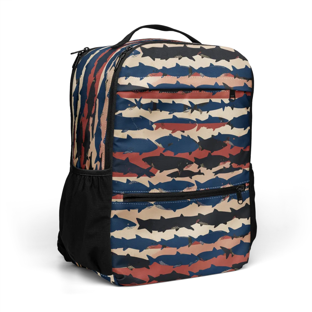 Midnight Run Fish on Utility Backpack — Right Front