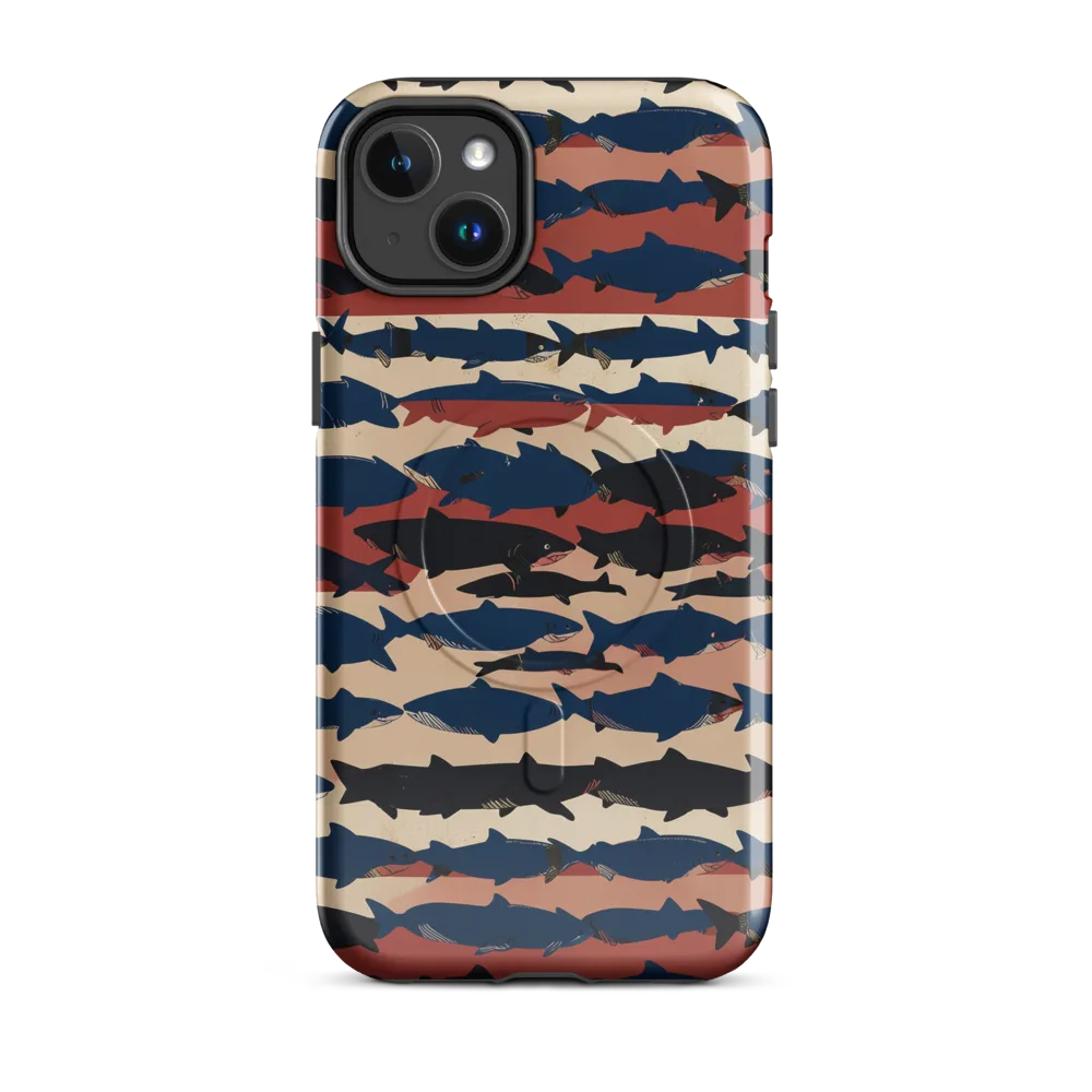 Midnight Run Fish on MagSafe Tough Case for iPhone® — Front