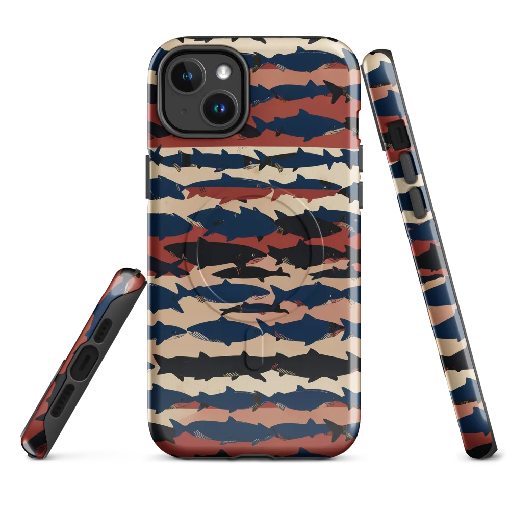 Midnight Run Fish on MagSafe Tough Case for iPhone® — Front