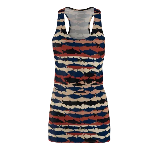 Midnight Run Fish on a Racerback Dress