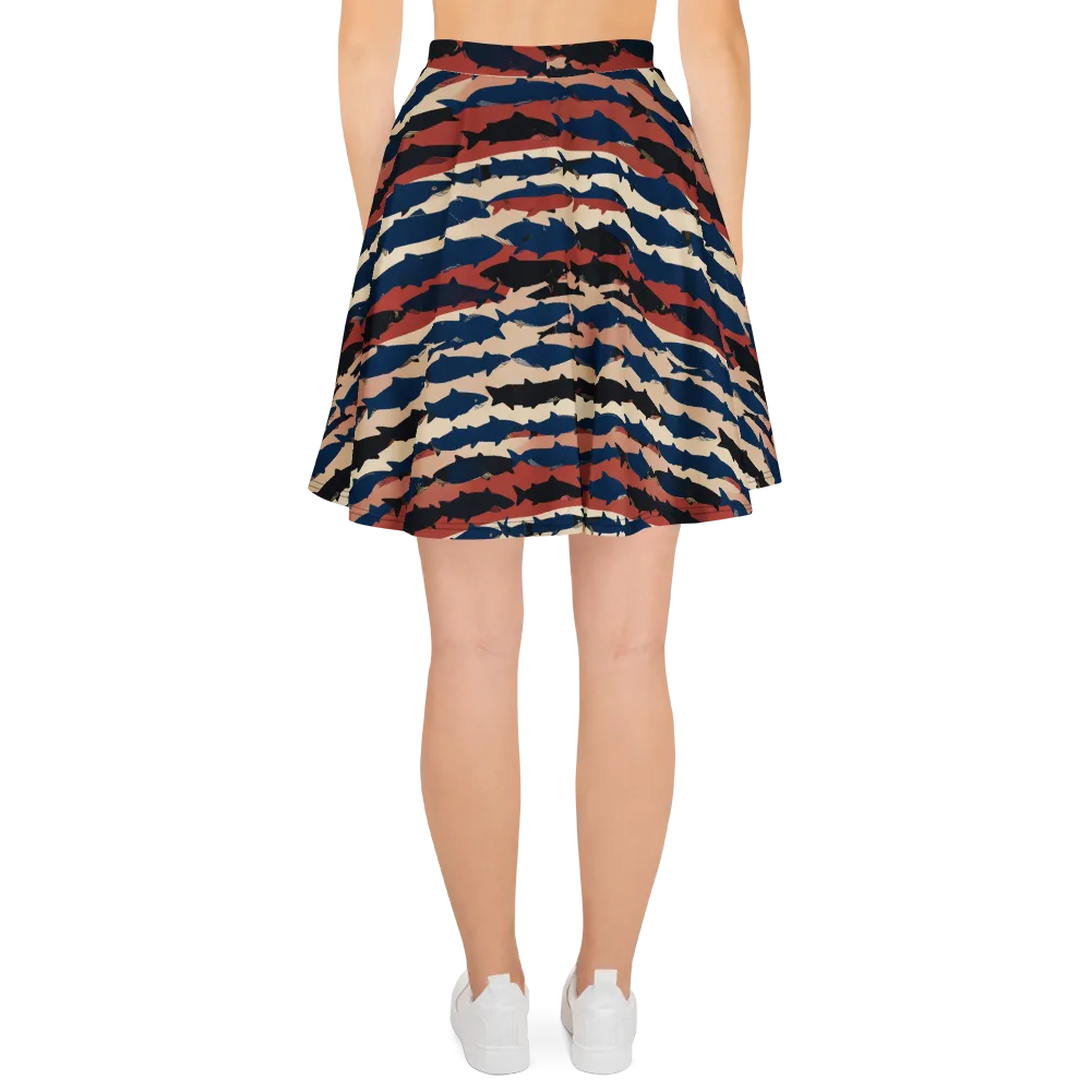 Midnight Run Fish on Skater Skirt — Back