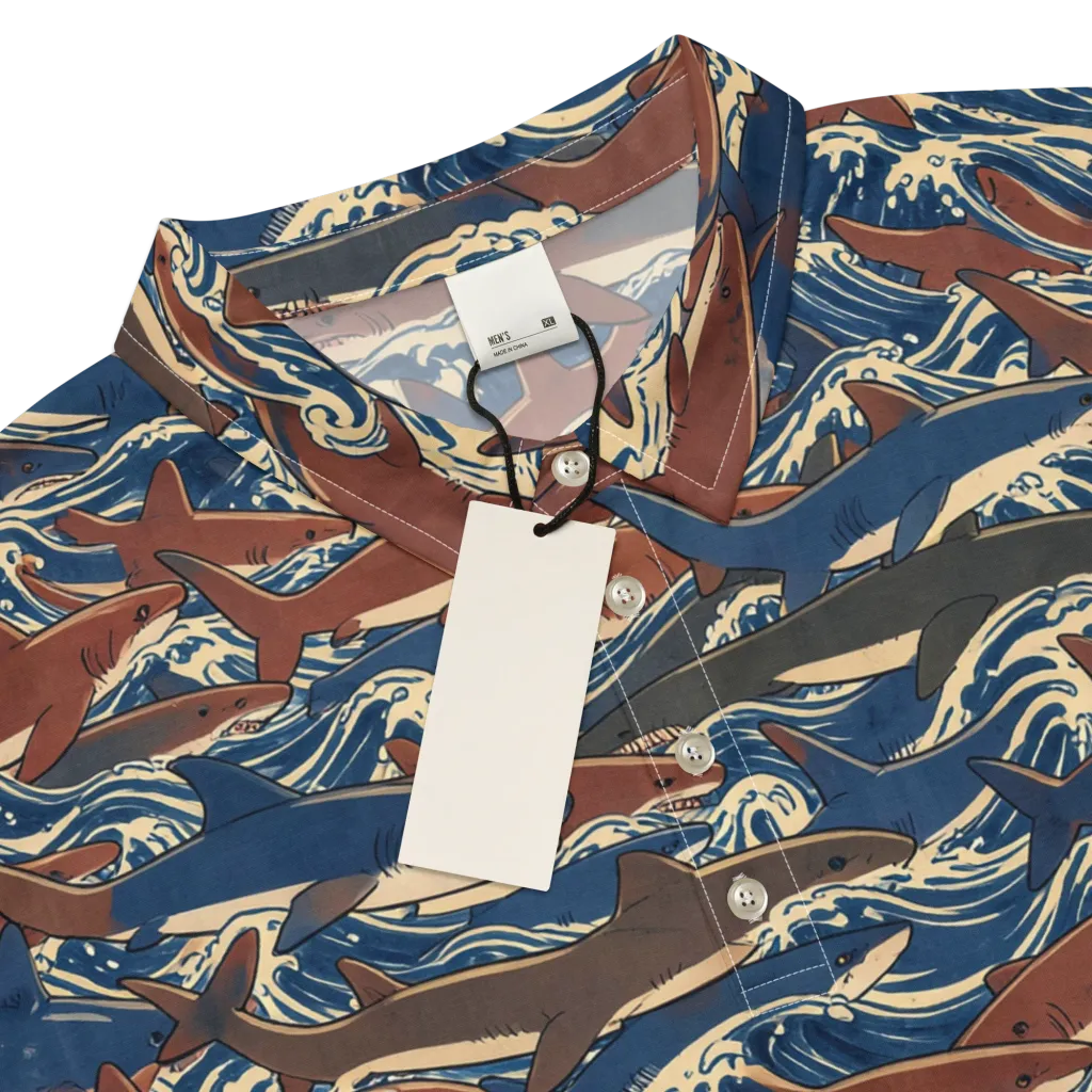 Tidal Teeth on Men's Slim Fit Polo Shirt — Product details