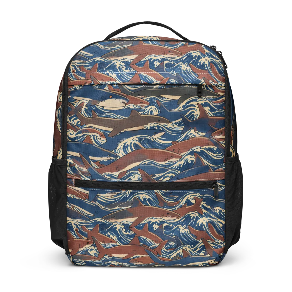 Tidal Teeth on Utility Backpack — Front