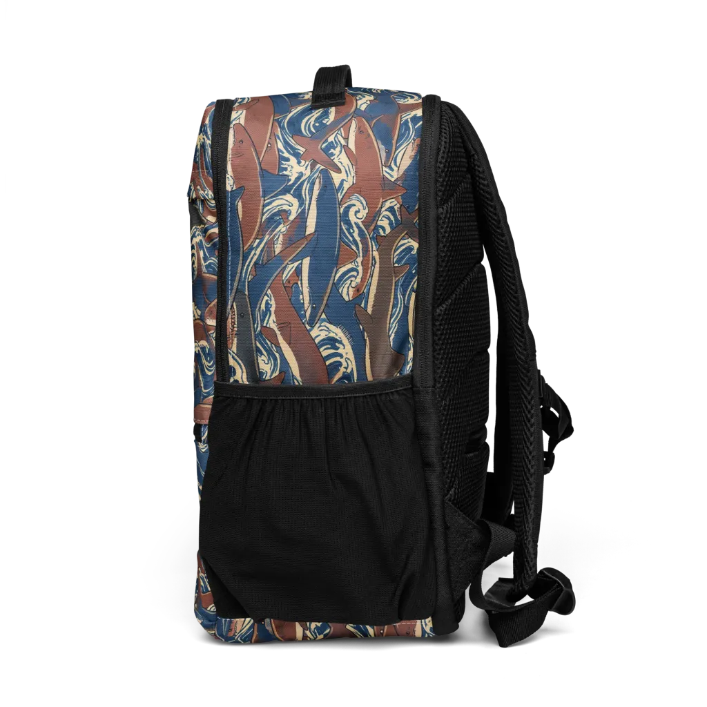Tidal Teeth on Utility Backpack — Left