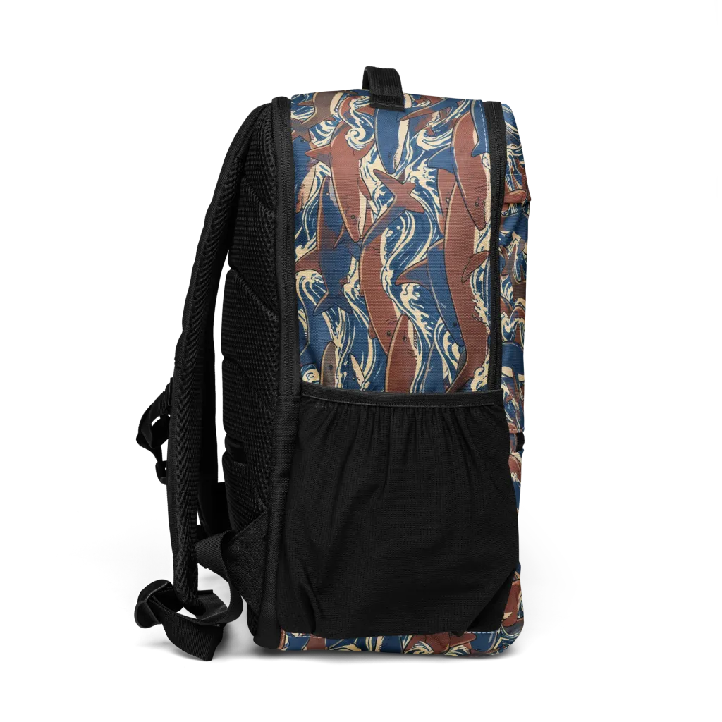Tidal Teeth on Utility Backpack — Right