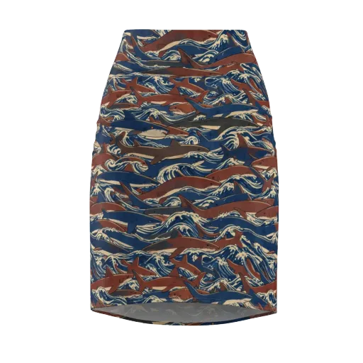 Tidal Teeth on a Pencil Skirt