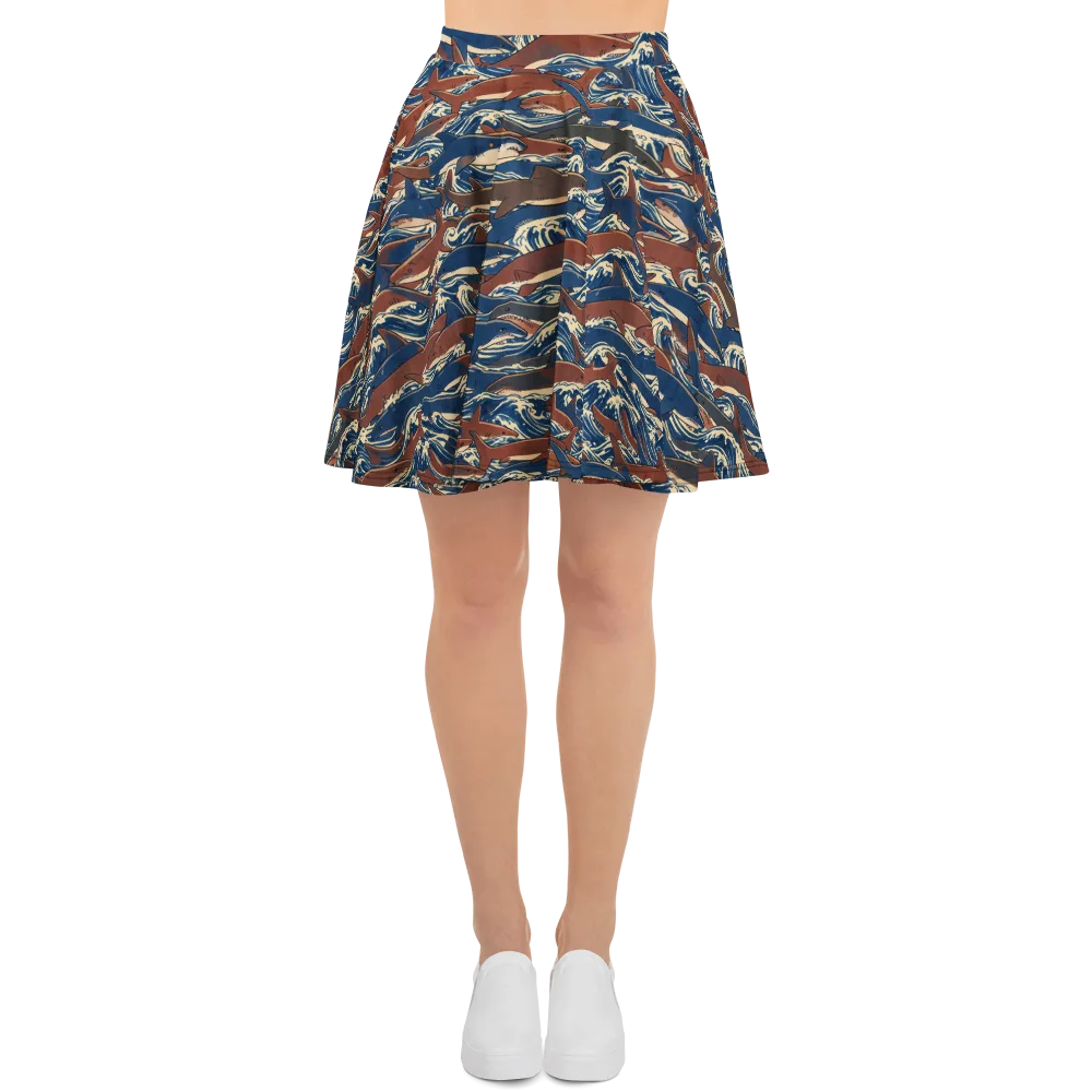 Tidal Teeth on Skater Skirt — Front