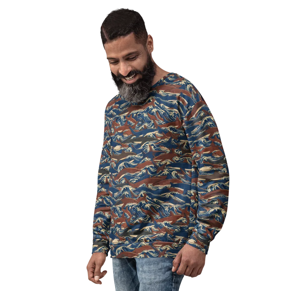Tidal Teeth on Sweatshirt — Left Front