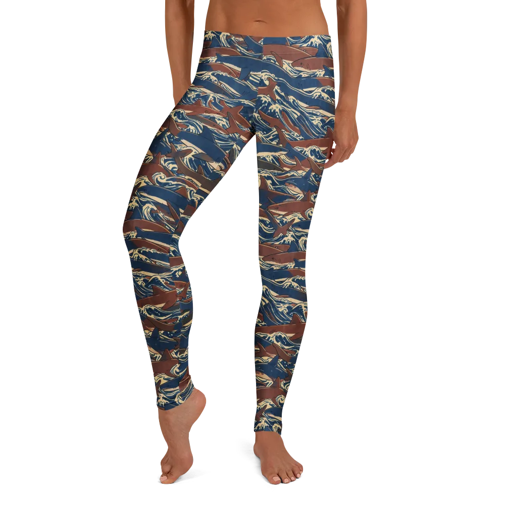 Tidal Teeth on Leggings — Front