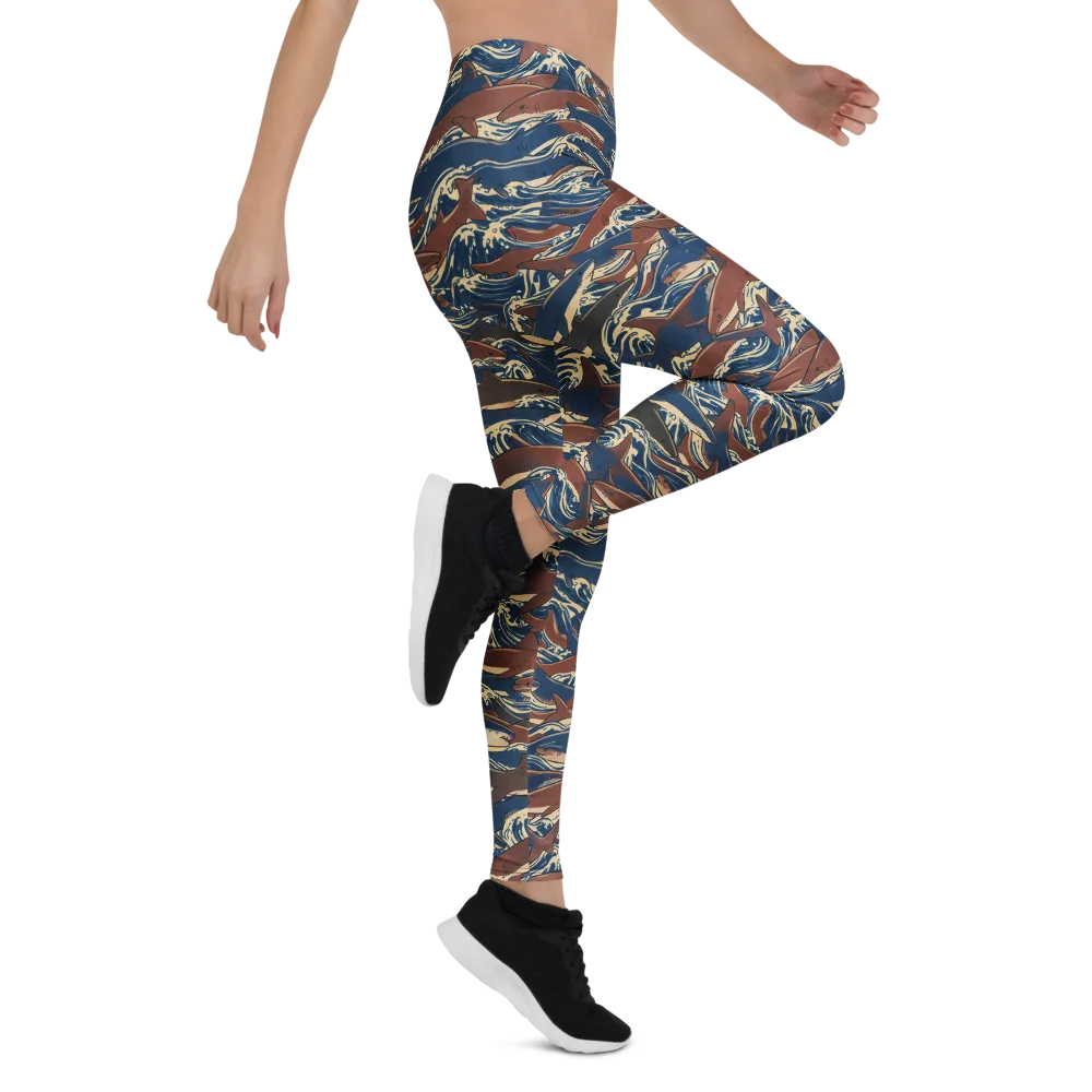 Tidal Teeth on Leggings — Right