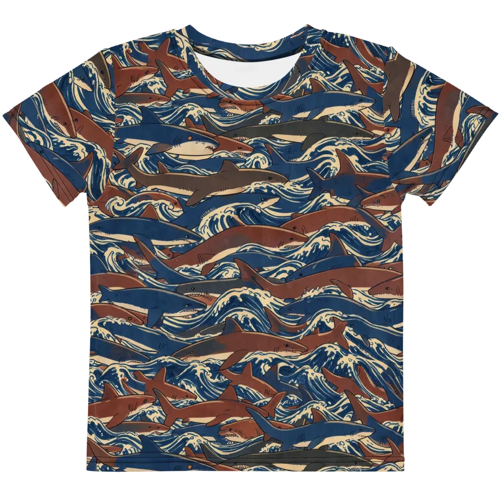Tidal Teeth on Kids Crew Neck T-Shirt — Front