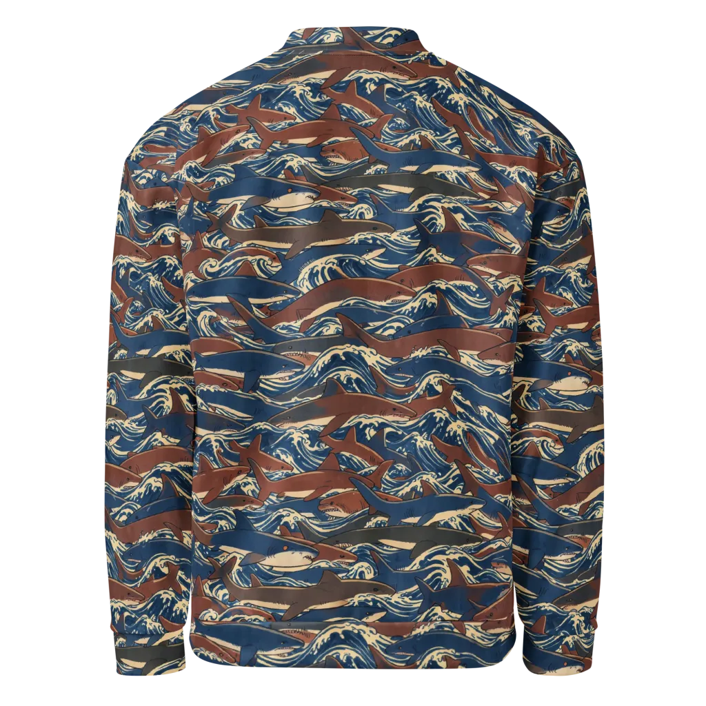 Tidal Teeth on Bomber Jacket — Back