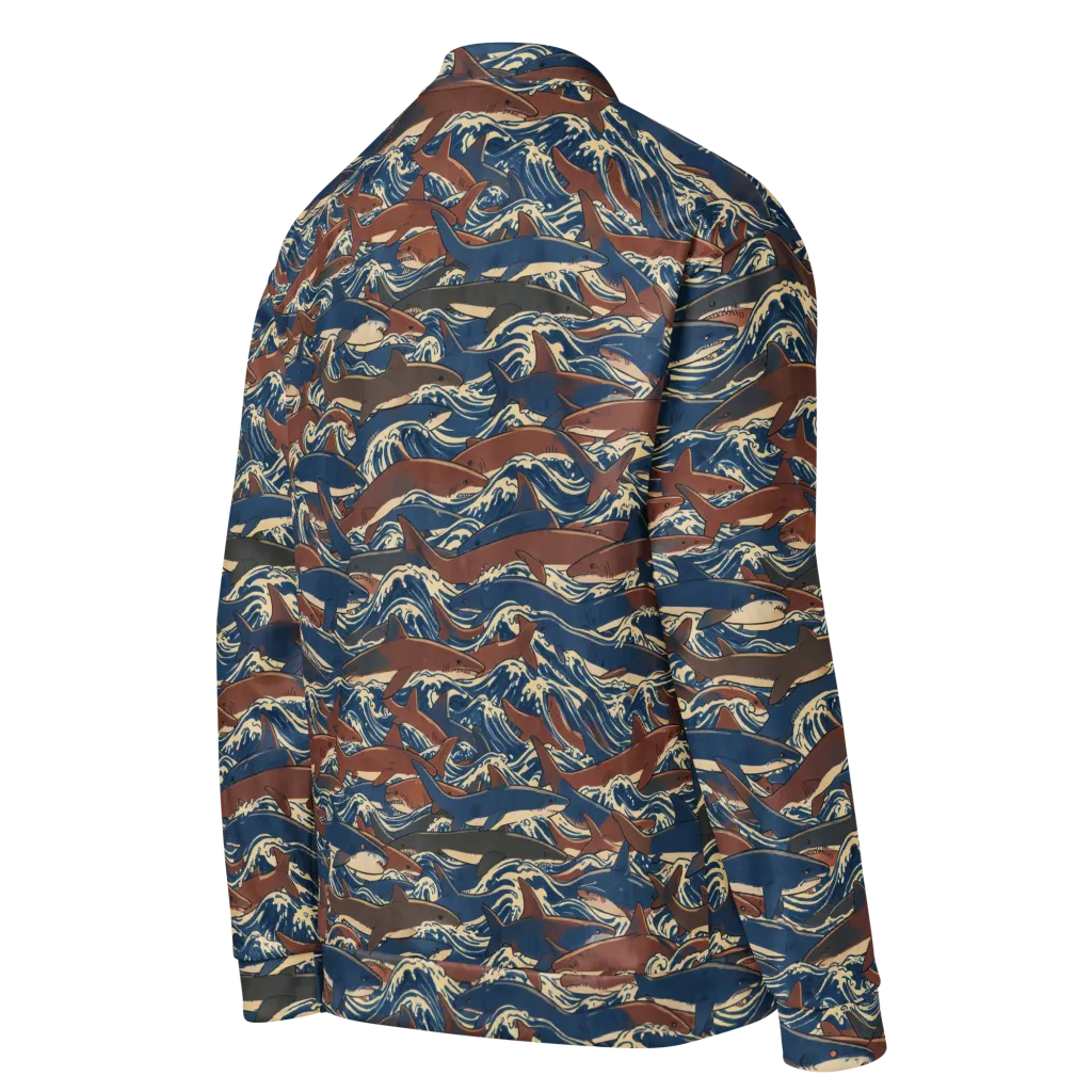 Tidal Teeth on Bomber Jacket — Right Back