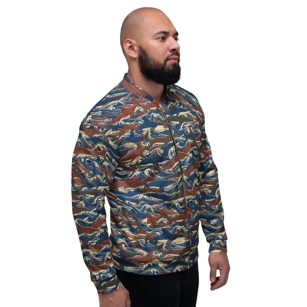 Tidal Teeth on Bomber Jacket — Right
