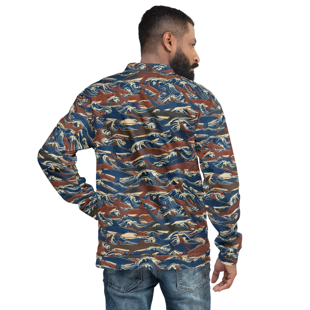 Tidal Teeth on Bomber Jacket — Back