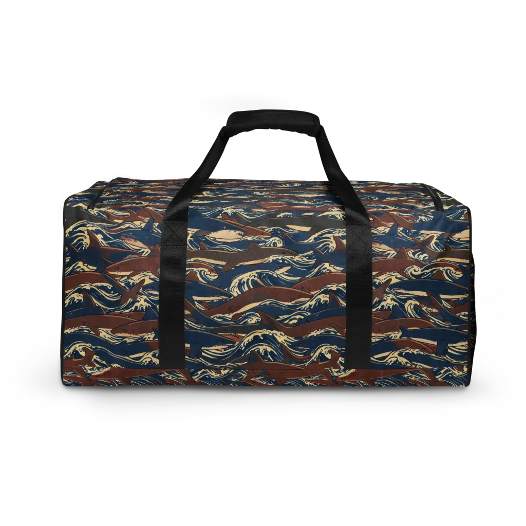 Tidal Teeth on Duffle Bag — Back