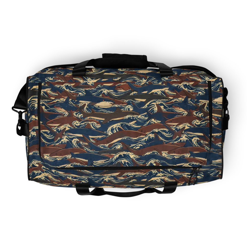 Tidal Teeth on Duffle Bag — Top
