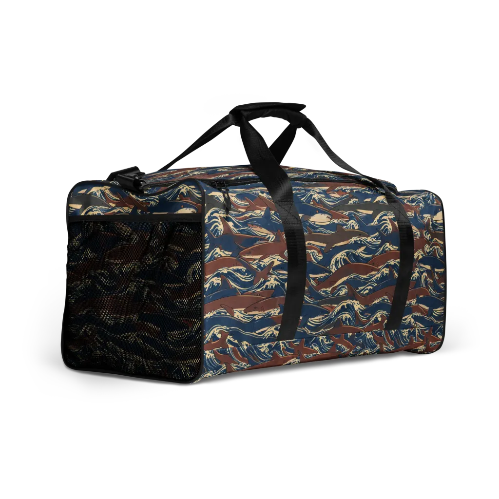 Tidal Teeth on Duffle Bag — Right Front