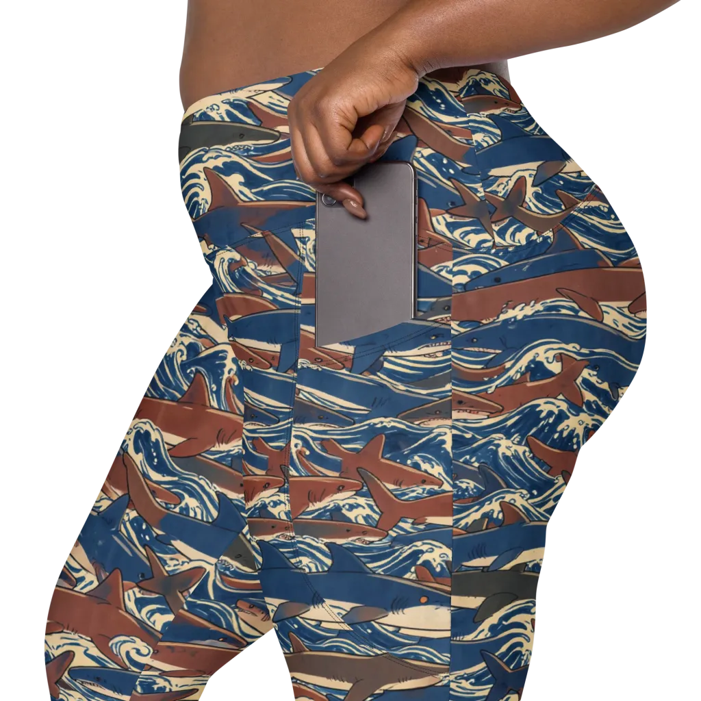 Tidal Teeth on Leggings with Pockets — Product details 2