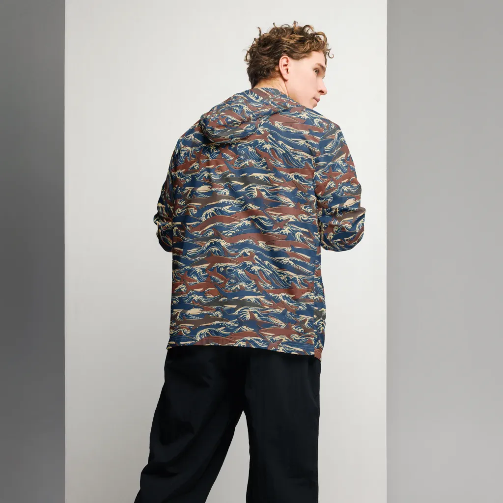 Tidal Teeth on Men's Windbreaker — Back