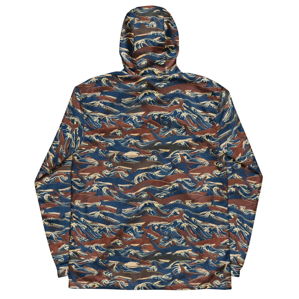 Tidal Teeth on Men's Windbreaker — Back