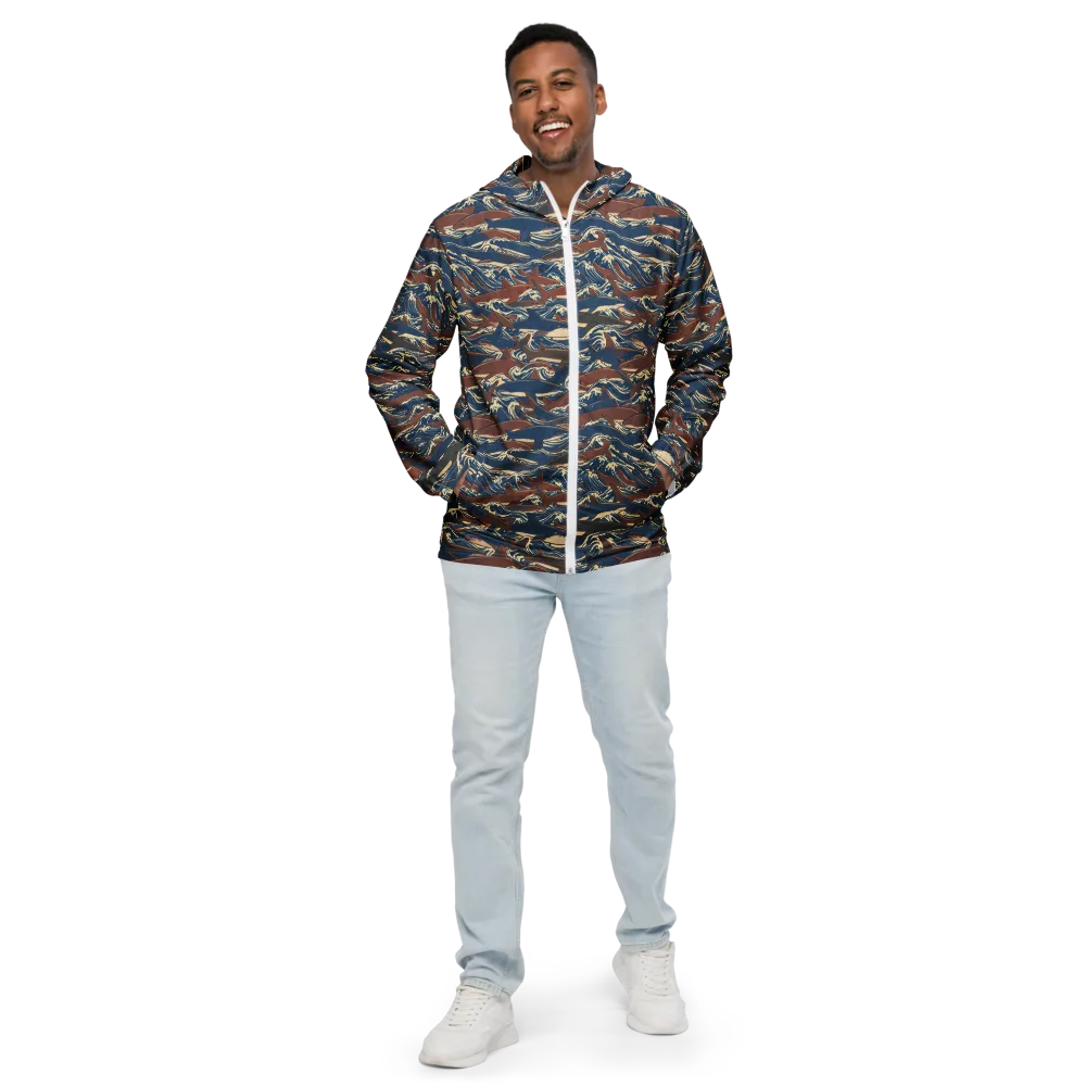 Tidal Teeth on Men's Windbreaker — Front