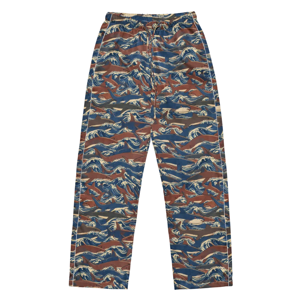 Tidal Teeth on Women's Pajama Pants — Front