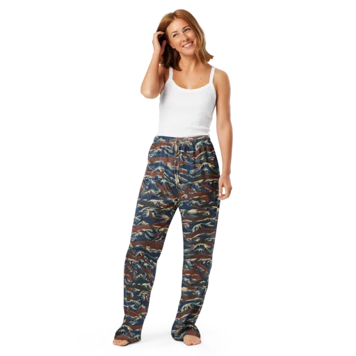 Tidal Teeth on a Women's Pajama Pants