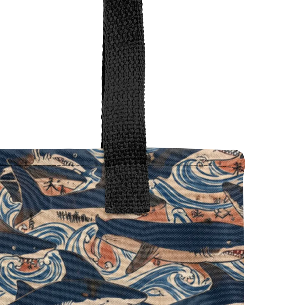 Indigo Koi Current on Tote Bag — Product details