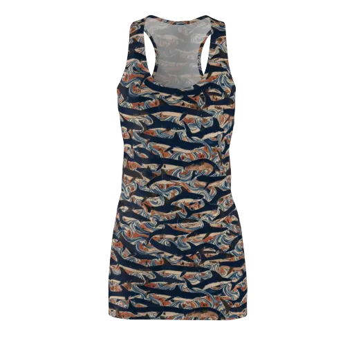 Indigo Koi Current on a Racerback Dress
