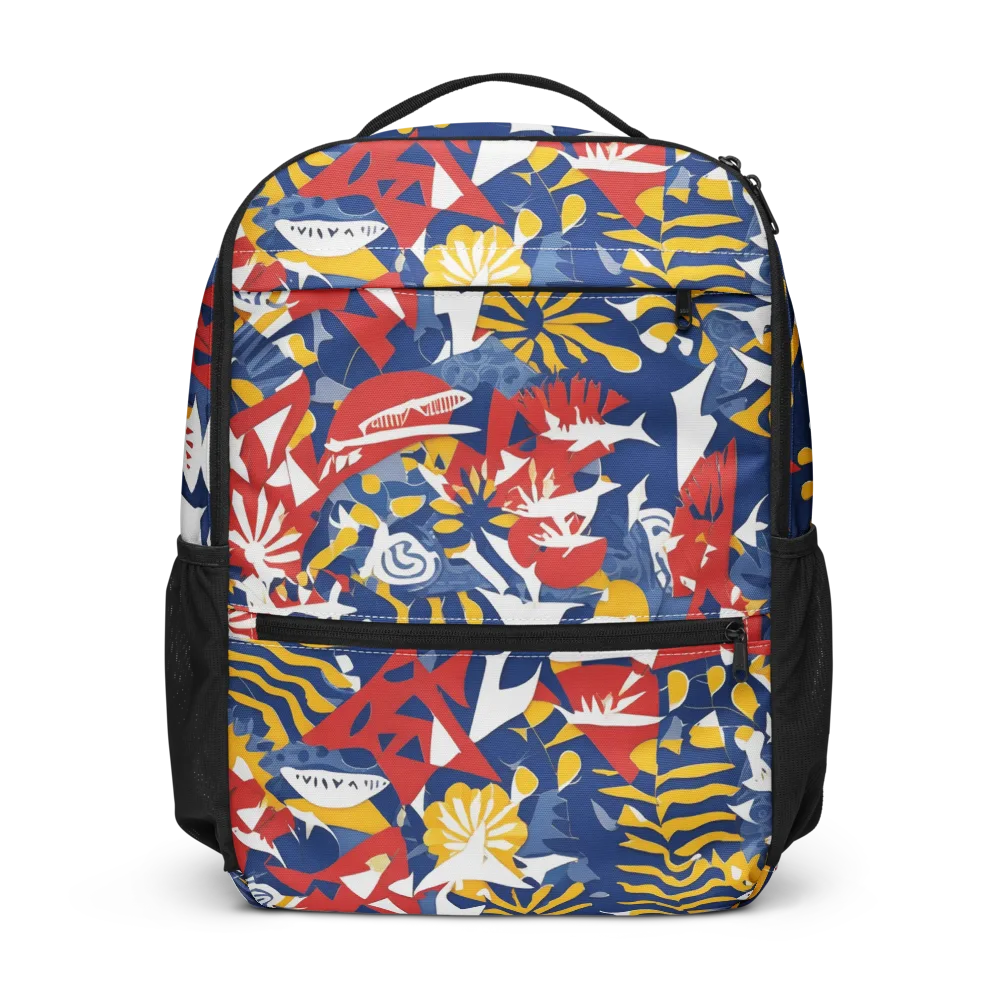 Marigold Riot on Utility Backpack — Front