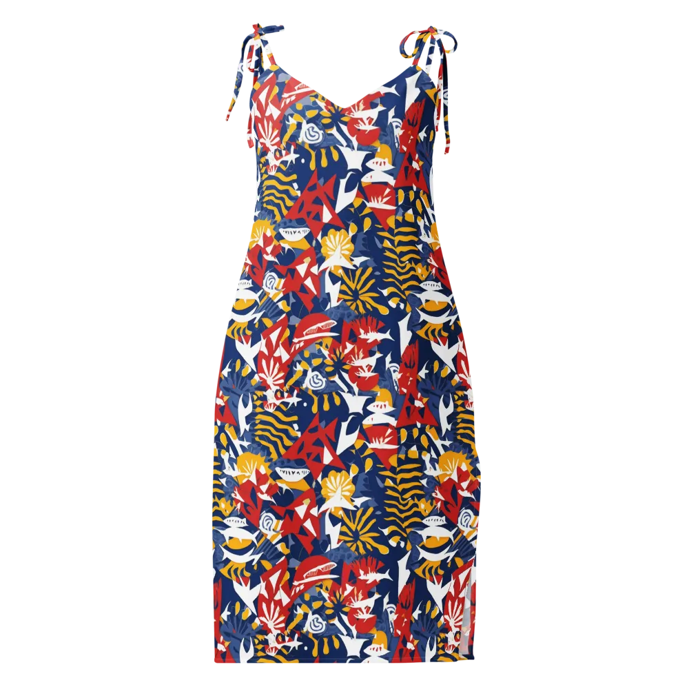 Marigold Riot on Slip Dress — Front