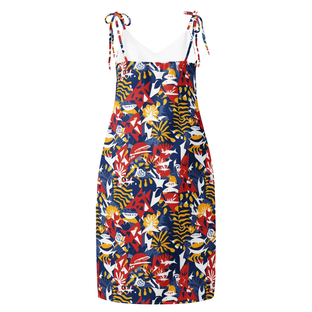 Marigold Riot on Slip Dress — Back