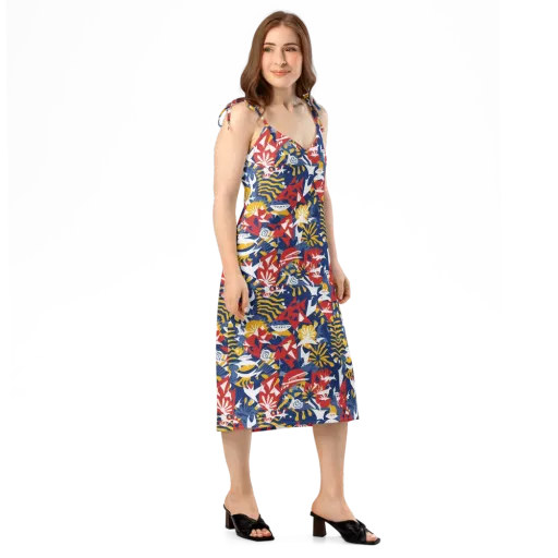 Marigold Riot on a Slip Dress