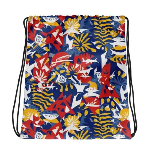 Marigold Riot on a Drawstring Bag