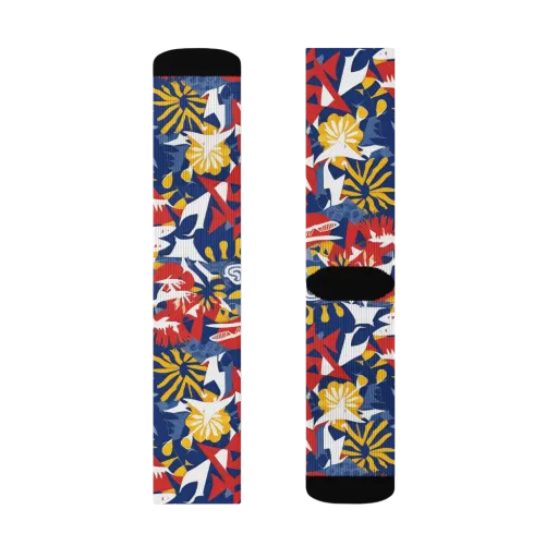 Marigold Riot on a Socks