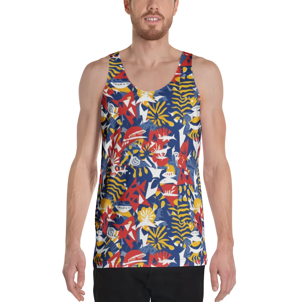 Marigold Riot on Men's Tank Top — Front