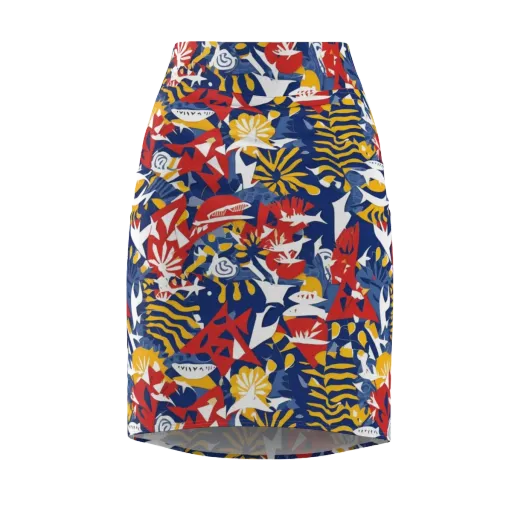 Marigold Riot on a Pencil Skirt