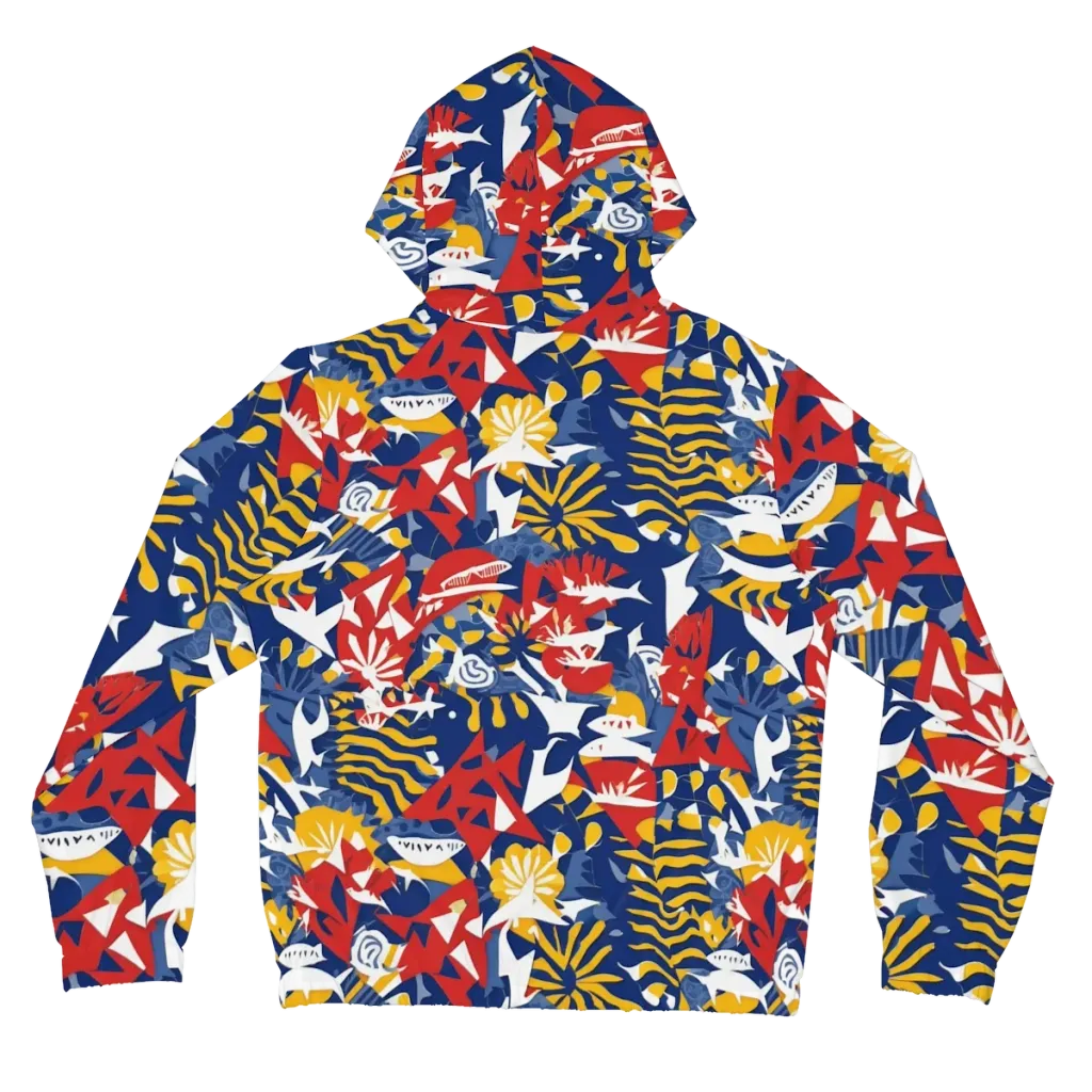 Marigold Riot on Women's Full-Zip Hoodie — Back