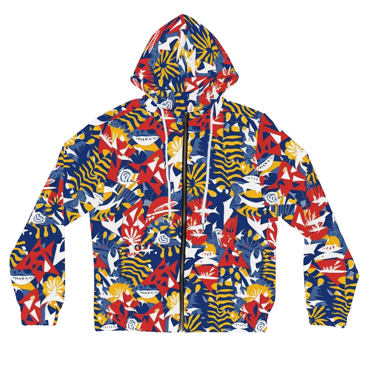 Marigold Riot on Women's Full-Zip Hoodie — Front