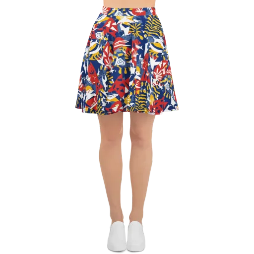 Marigold Riot on a Skater Skirt
